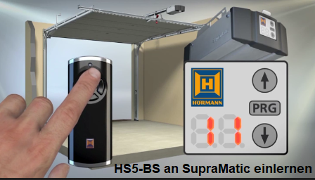Handsender HS5-BS an SupraMatic einlernen 