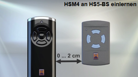 HSM4 an HS5-BS einlernen